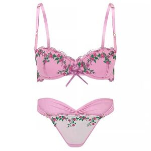 Adore Me Sophy Balconette Bra and Panty Matching Set
